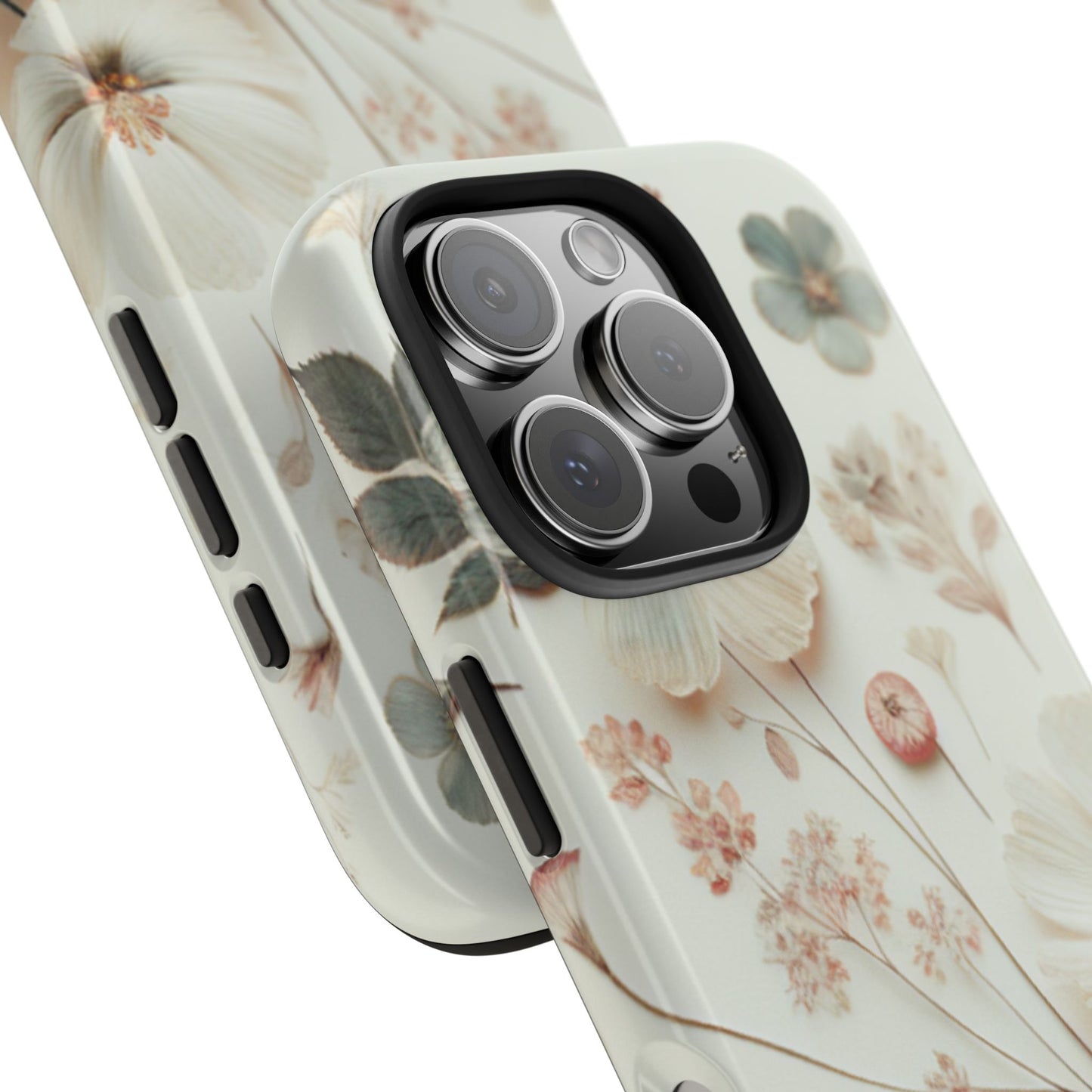 Floral Tough Phone Case, Durable Phone Cover, Floral Print Gift, Protective Case, Nature Lover Accessory, Spring Vibes