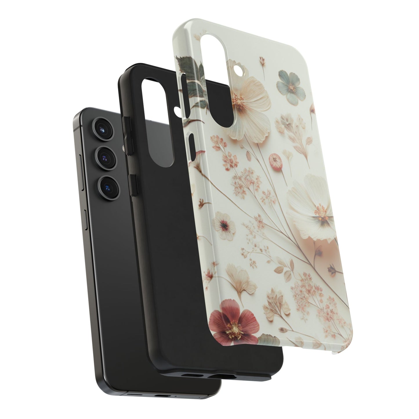 Floral Tough Phone Case, Durable Phone Cover, Floral Print Gift, Protective Case, Nature Lover Accessory, Spring Vibes