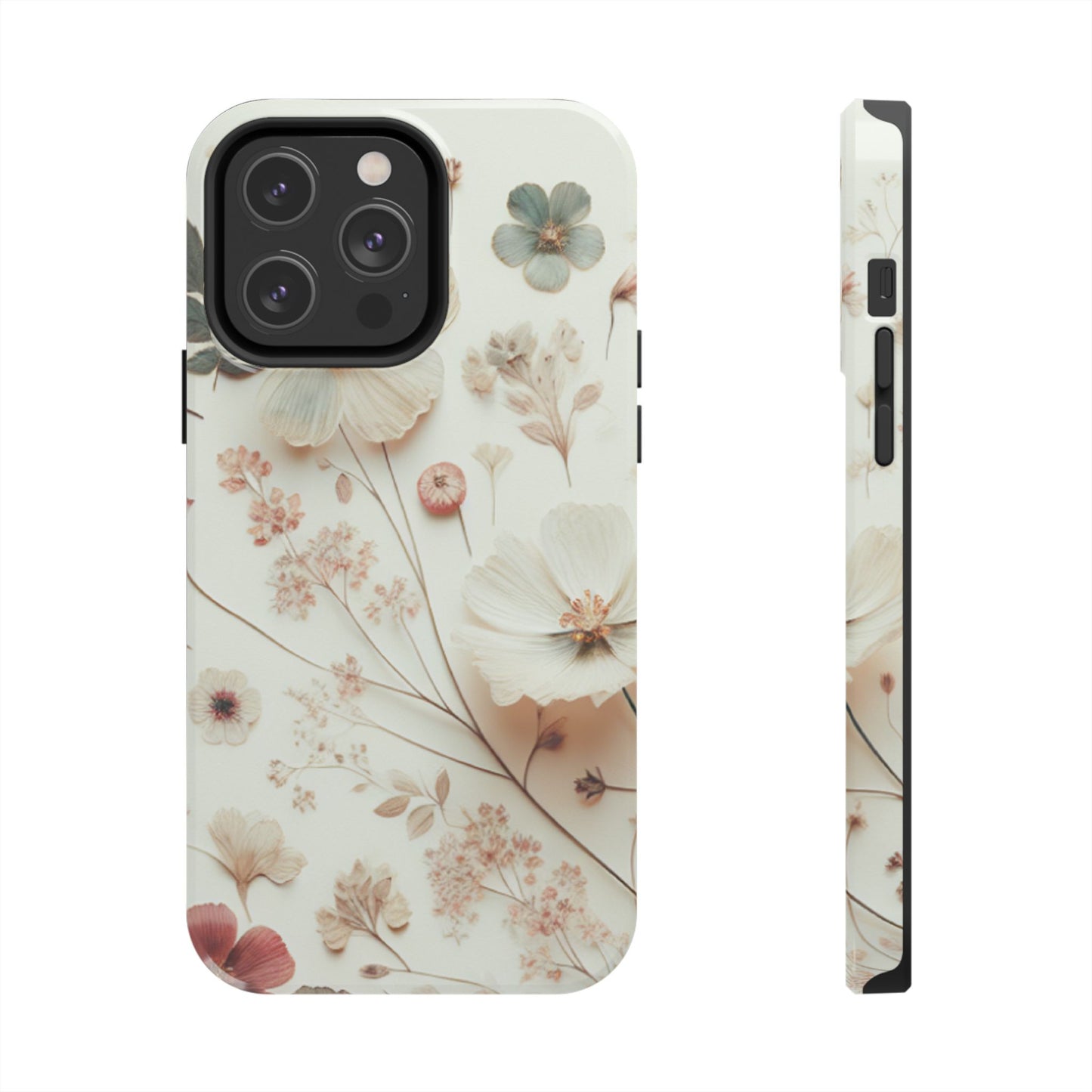 Floral Tough Phone Case, Durable Phone Cover, Floral Print Gift, Protective Case, Nature Lover Accessory, Spring Vibes