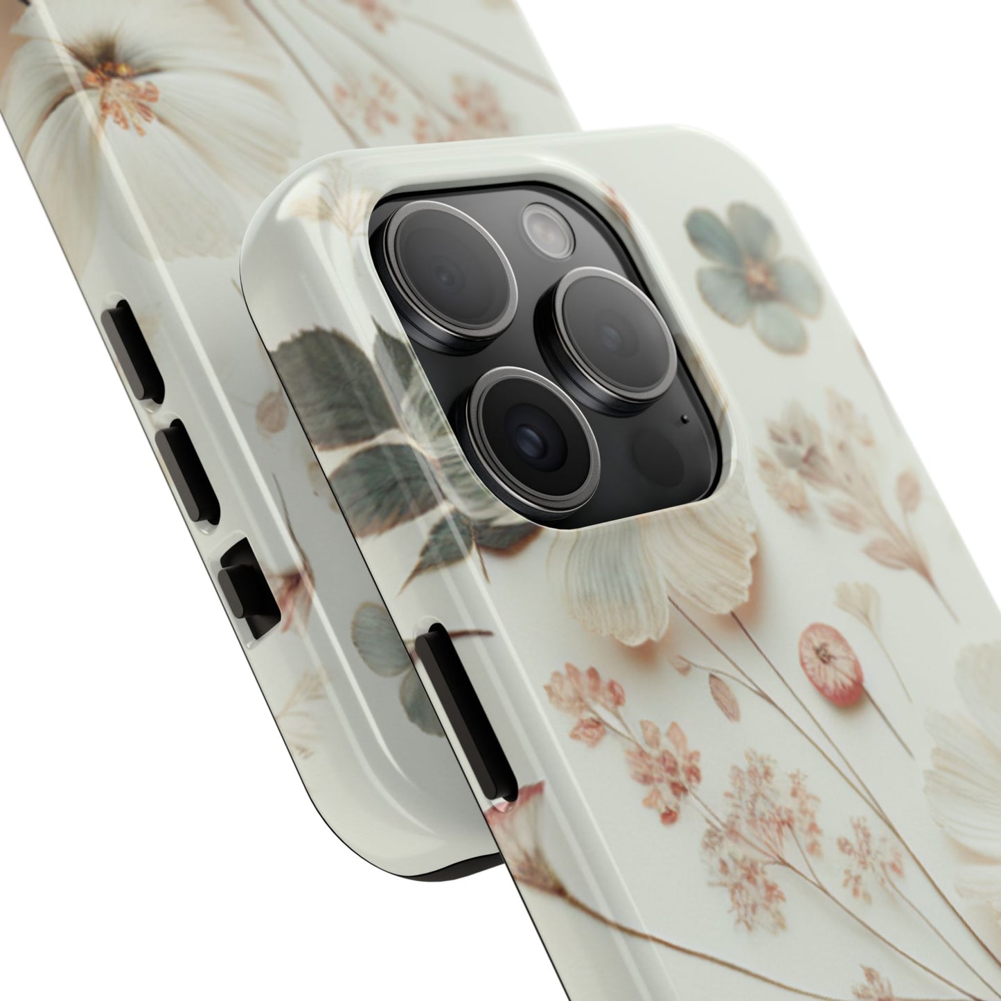 Floral Tough Phone Case, Durable Phone Cover, Floral Print Gift, Protective Case, Nature Lover Accessory, Spring Vibes