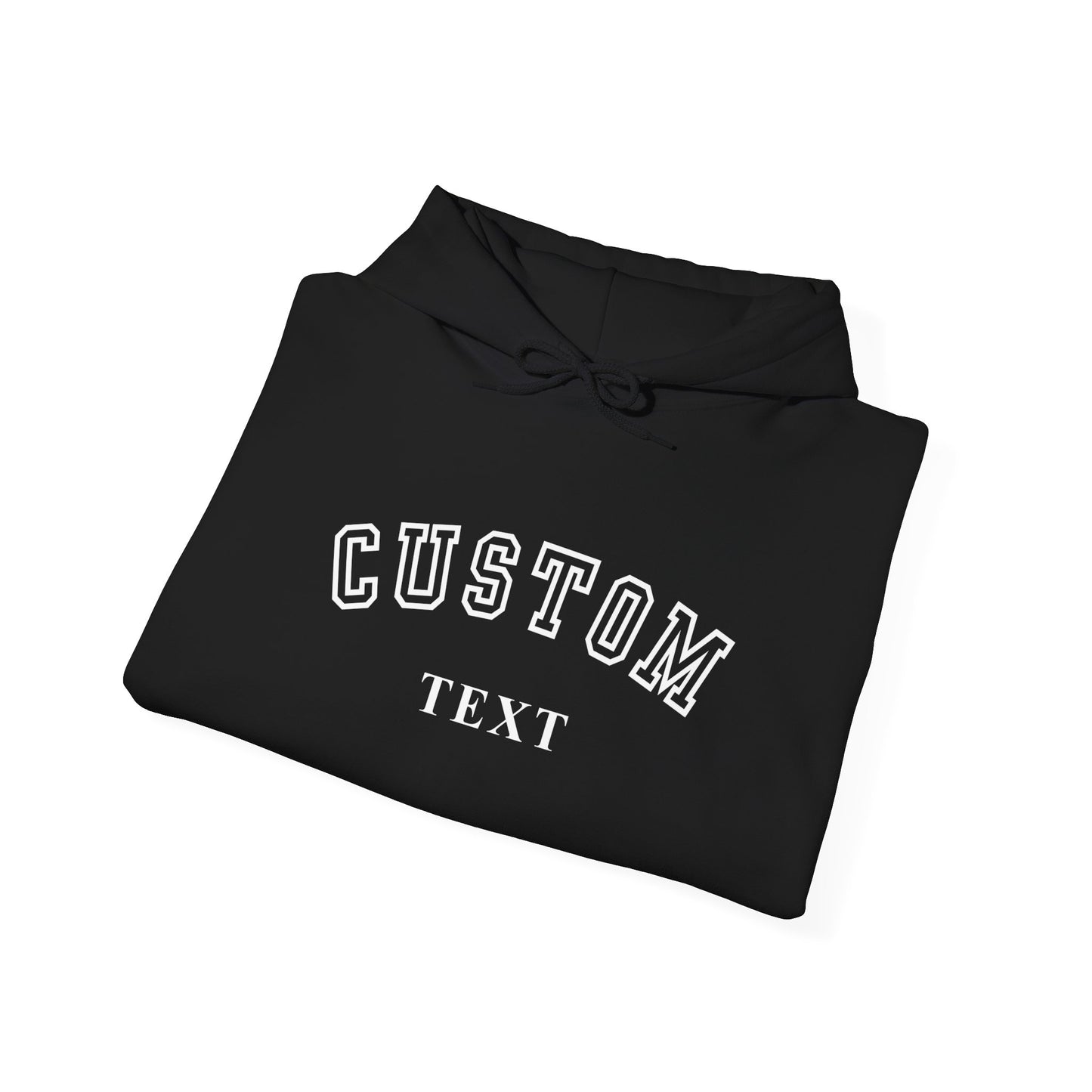 Custom Arch Text Hoodie - Personalized University Style Pullover
