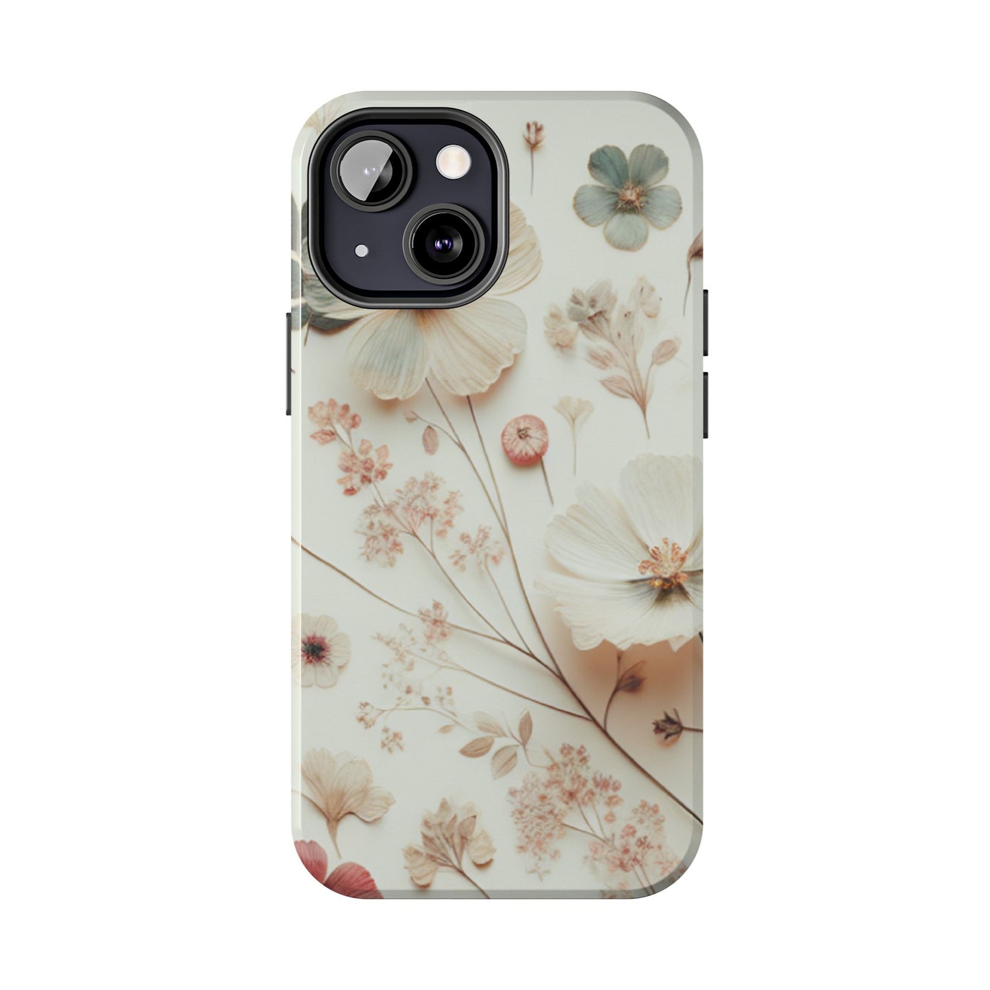Floral Tough Phone Case, Durable Phone Cover, Floral Print Gift, Protective Case, Nature Lover Accessory, Spring Vibes