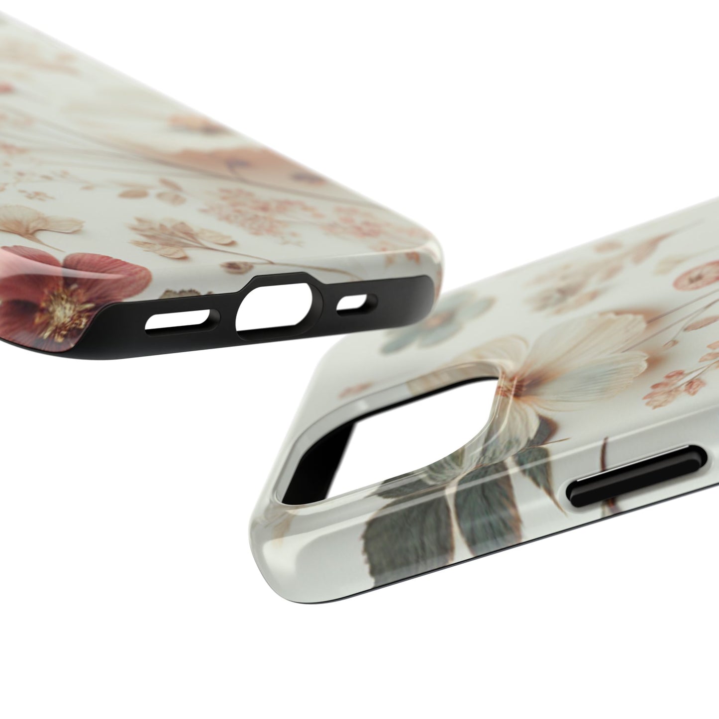 Floral Tough Phone Case, Durable Phone Cover, Floral Print Gift, Protective Case, Nature Lover Accessory, Spring Vibes