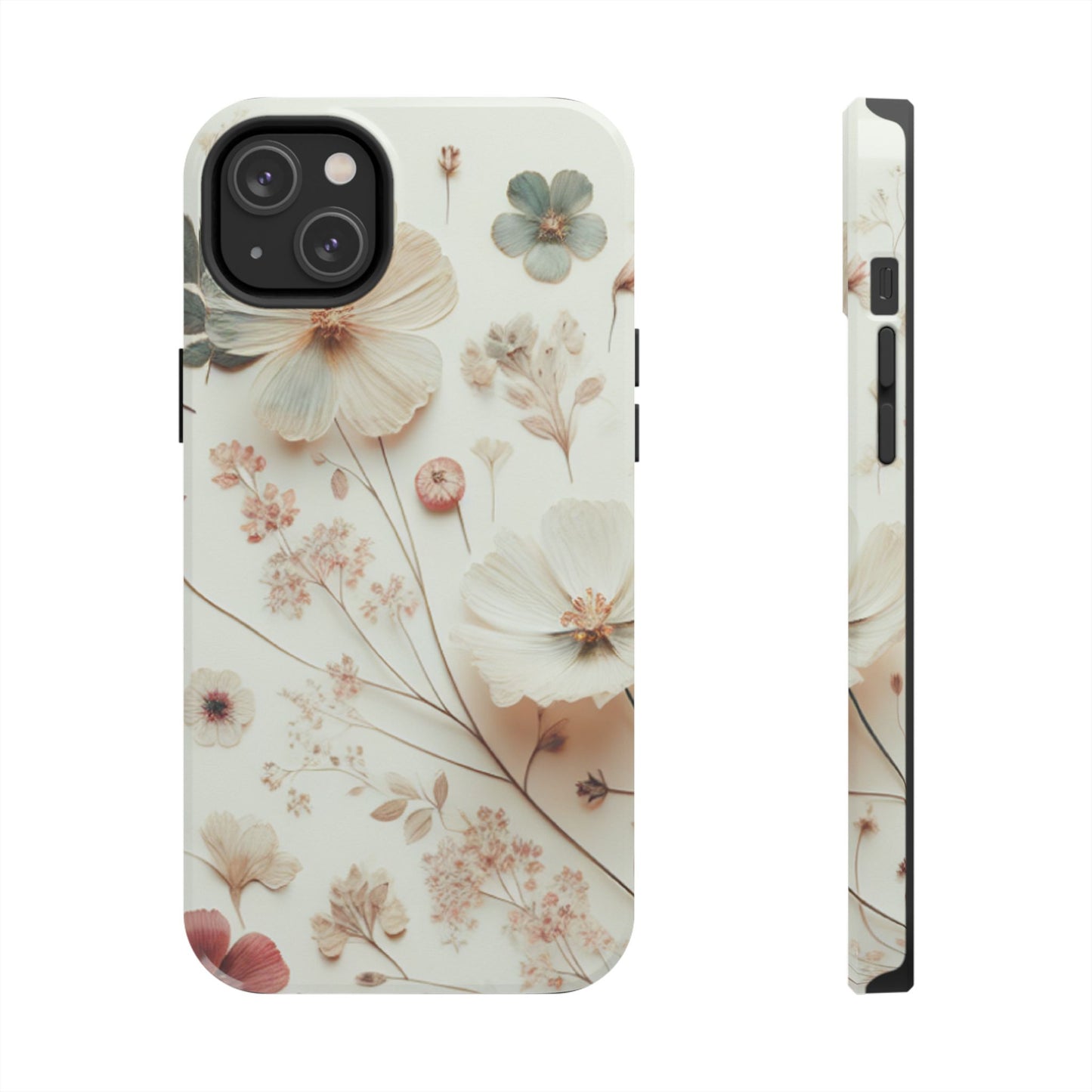 Floral Tough Phone Case, Durable Phone Cover, Floral Print Gift, Protective Case, Nature Lover Accessory, Spring Vibes