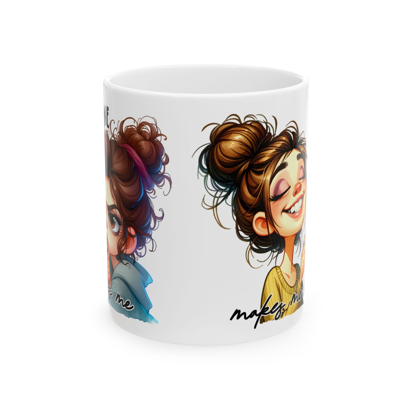 Whimsical Illustrated Ceramic Mug | Unique Gift for Coffee & Tea Lovers