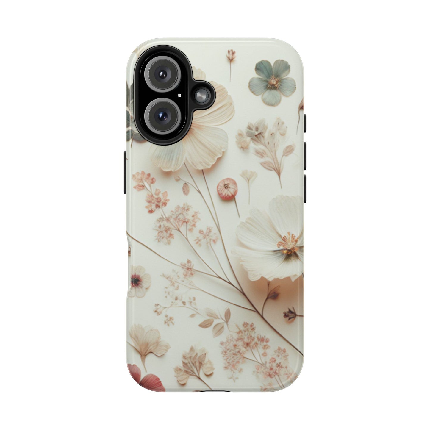 Floral Tough Phone Case, Durable Phone Cover, Floral Print Gift, Protective Case, Nature Lover Accessory, Spring Vibes