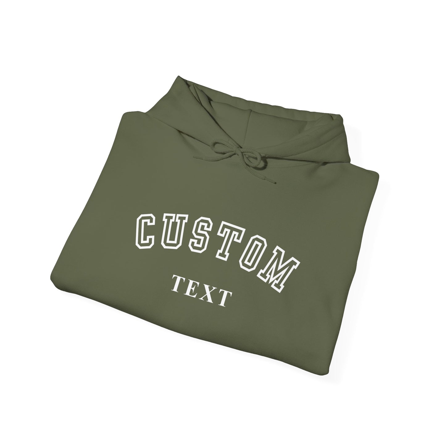 Custom Arch Text Hoodie - Personalized University Style Pullover