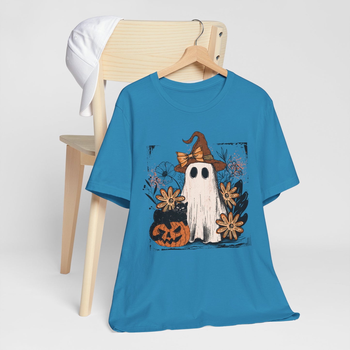 Halloween Ghost T-Shirt | Spooky Season Graphic Tee & Party Outfit
