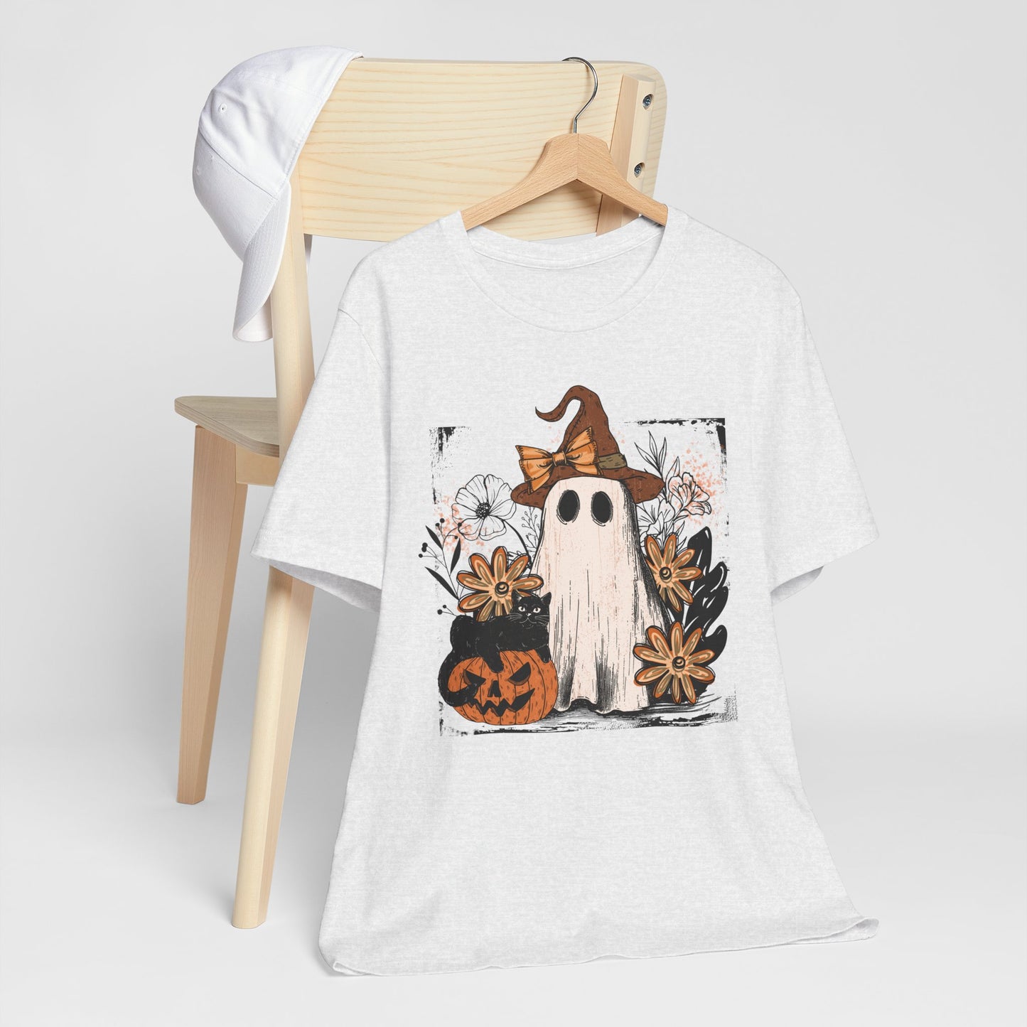 Halloween Ghost T-Shirt | Spooky Season Graphic Tee & Party Outfit