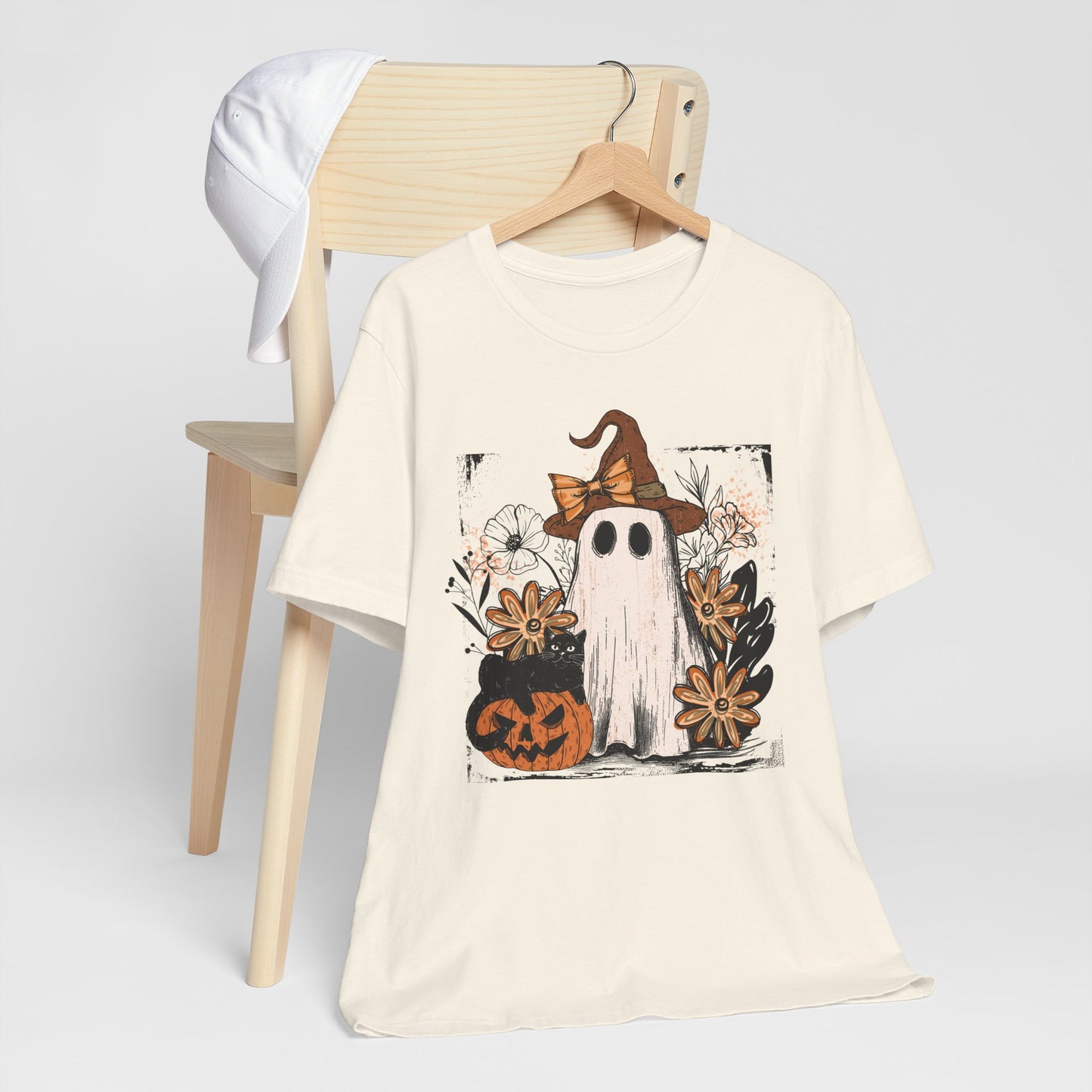 Halloween Ghost T-Shirt | Spooky Season Graphic Tee & Party Outfit