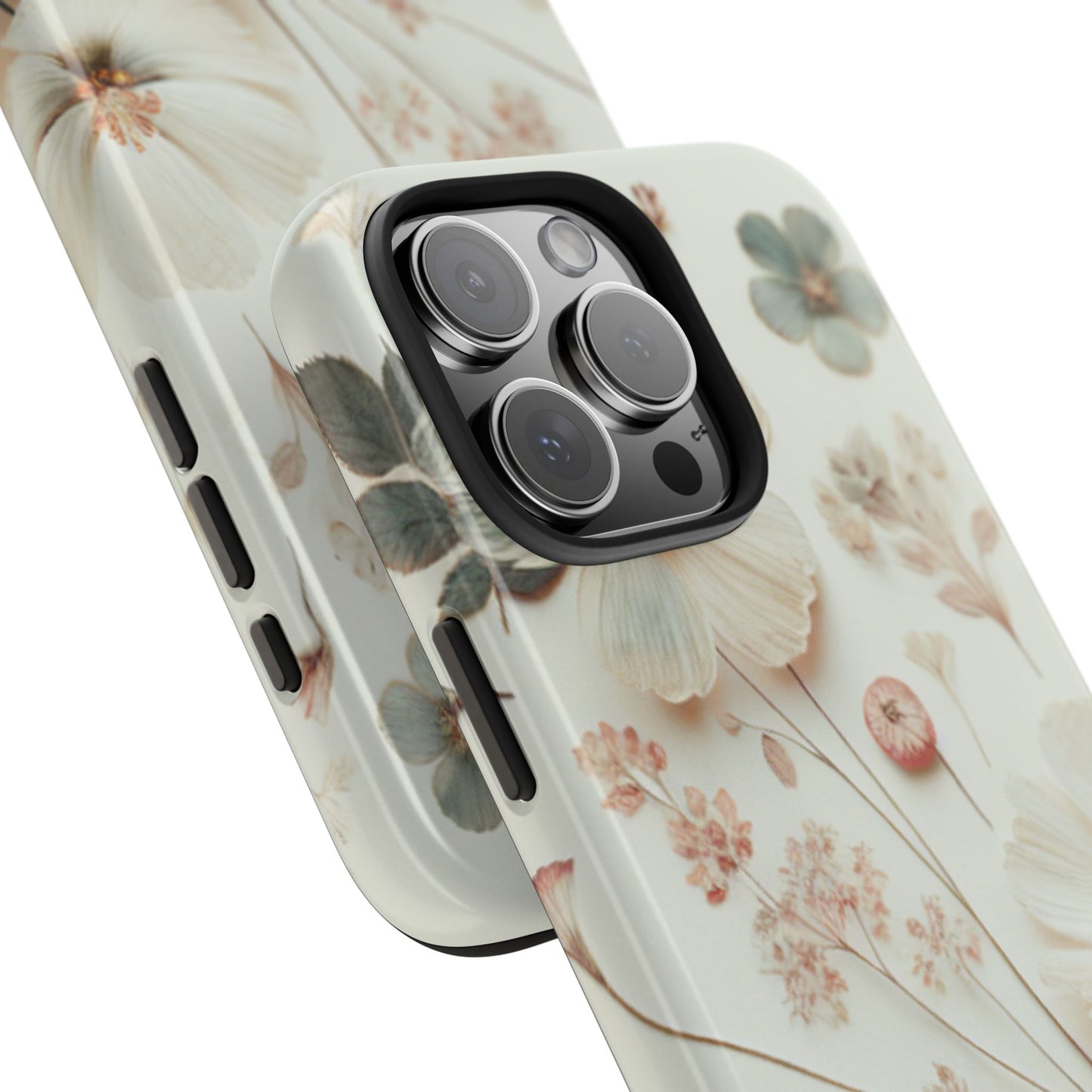 Floral Tough Phone Case, Durable Phone Cover, Floral Print Gift, Protective Case, Nature Lover Accessory, Spring Vibes