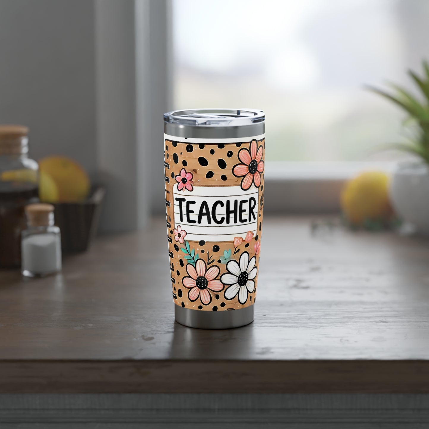 Teacher Floral Tumbler