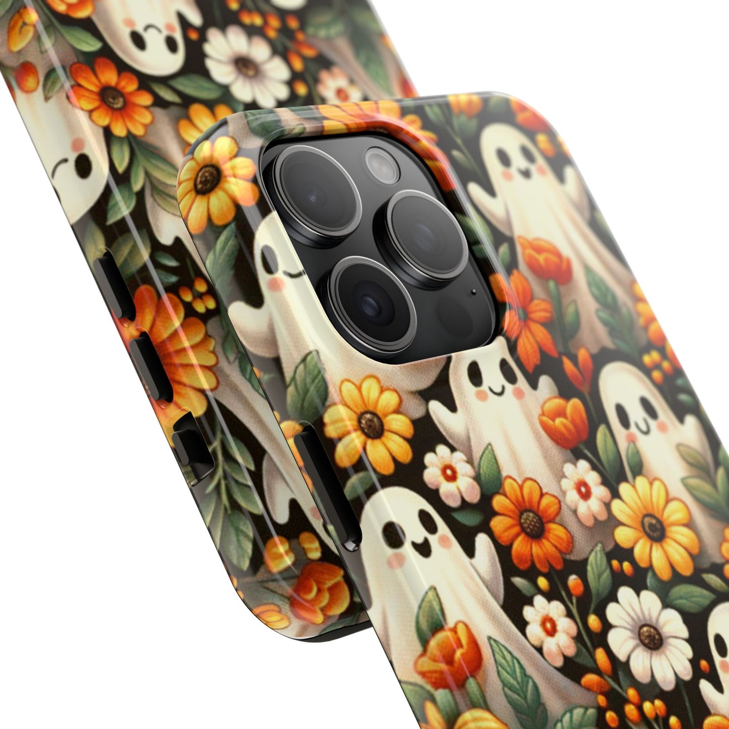 Whimsical Ghost Floral Halloween Phone Case | Tough and Stylish Protection