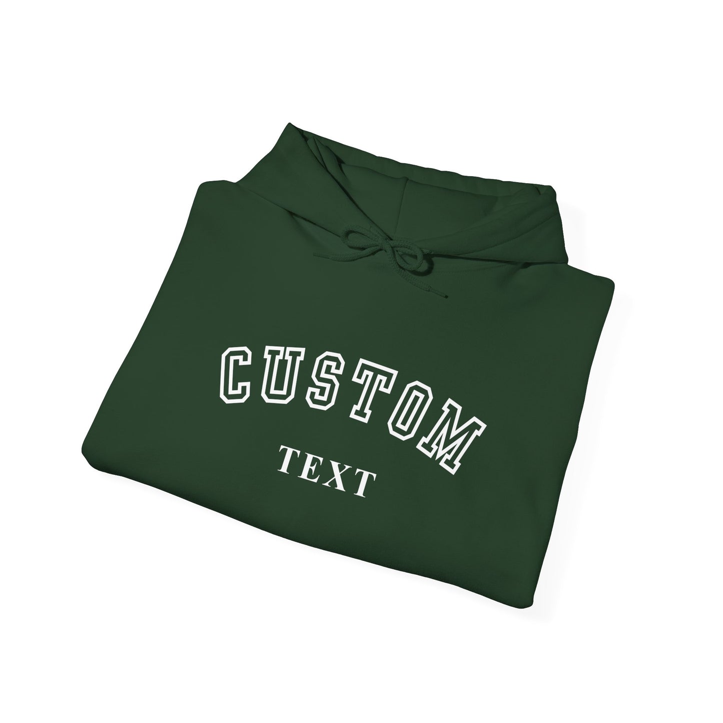 Custom Arch Text Hoodie - Personalized University Style Pullover