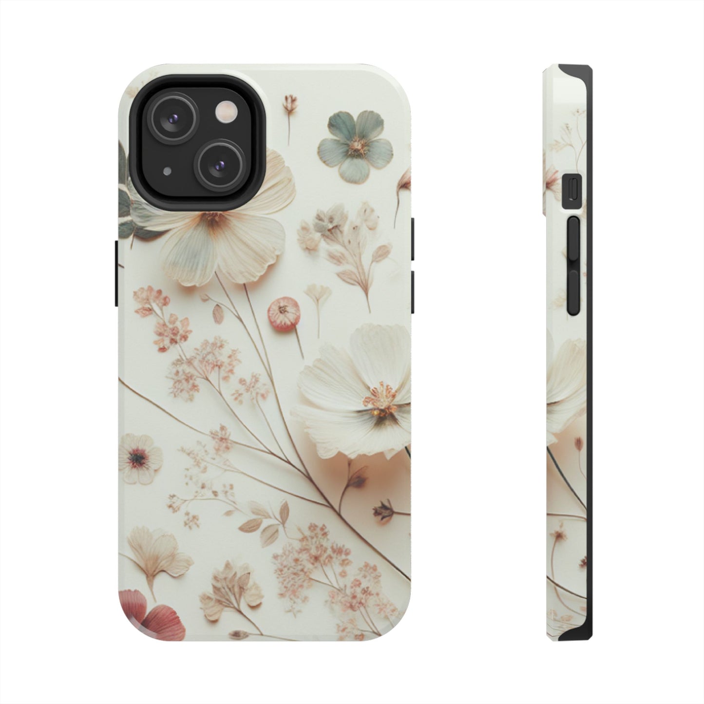 Floral Tough Phone Case, Durable Phone Cover, Floral Print Gift, Protective Case, Nature Lover Accessory, Spring Vibes