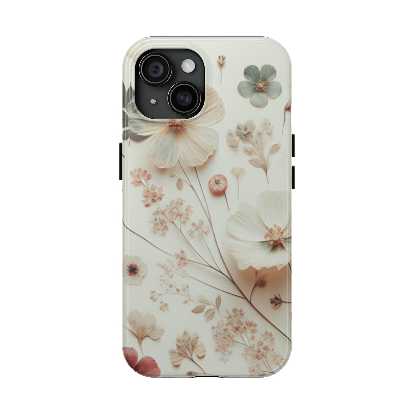 Floral Tough Phone Case, Durable Phone Cover, Floral Print Gift, Protective Case, Nature Lover Accessory, Spring Vibes