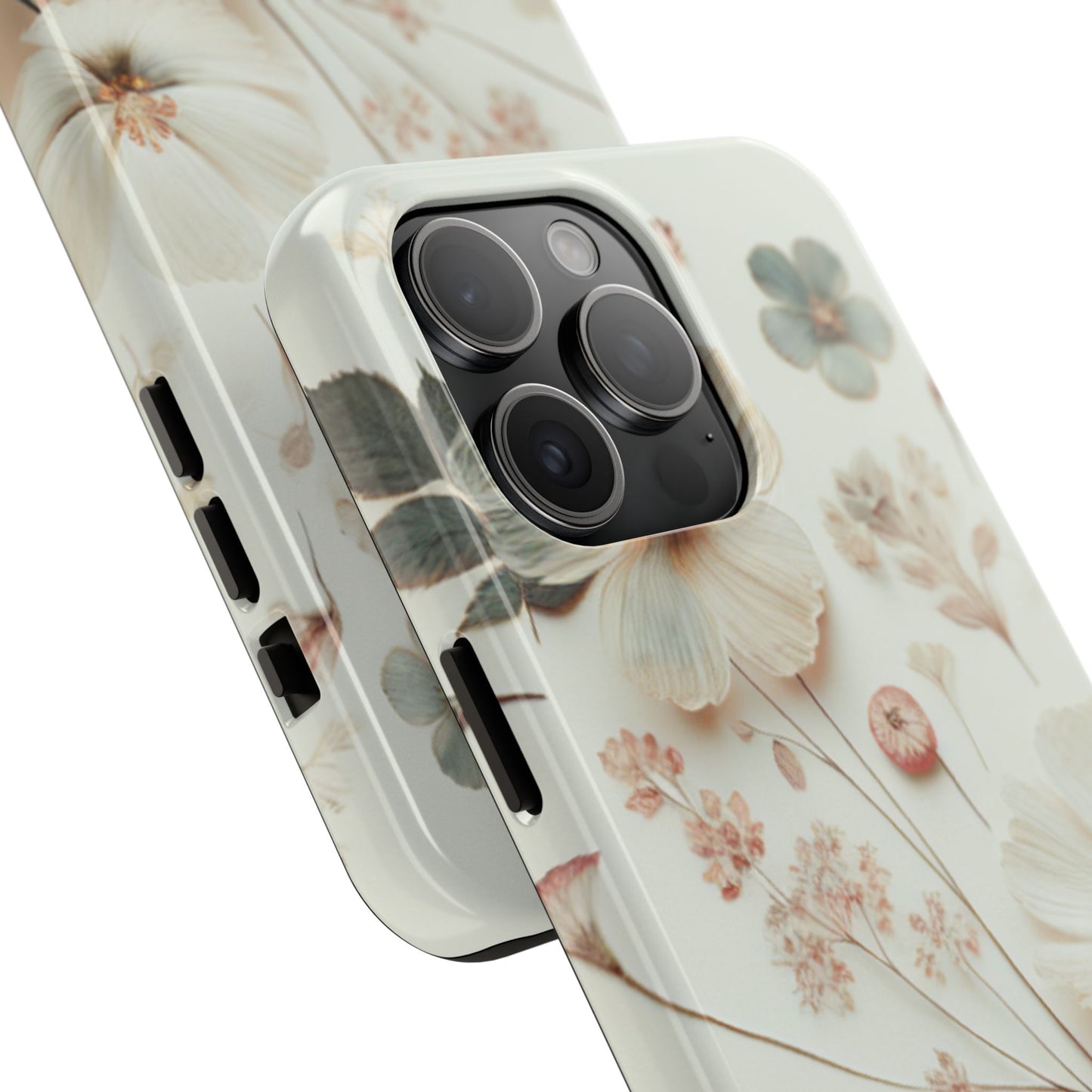 Floral Tough Phone Case, Durable Phone Cover, Floral Print Gift, Protective Case, Nature Lover Accessory, Spring Vibes