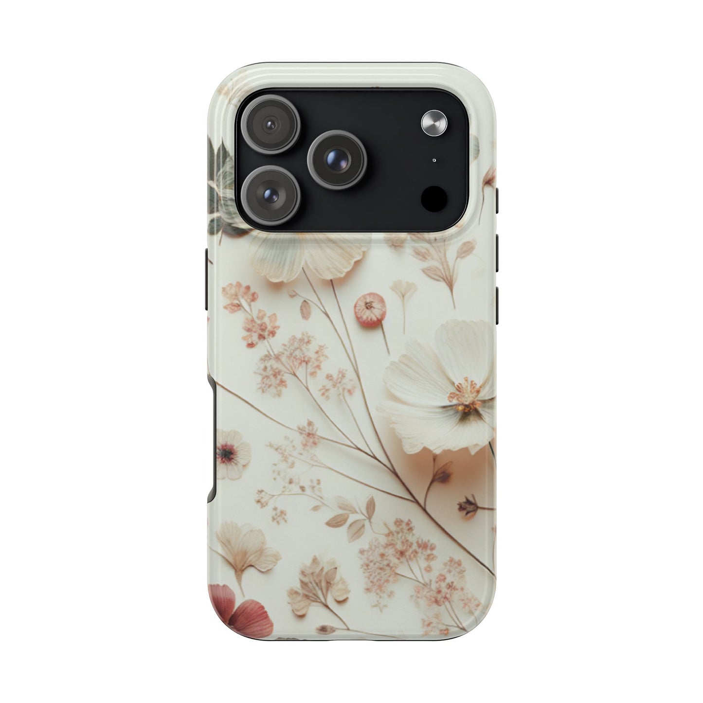 Floral Tough Phone Case, Durable Phone Cover, Floral Print Gift, Protective Case, Nature Lover Accessory, Spring Vibes