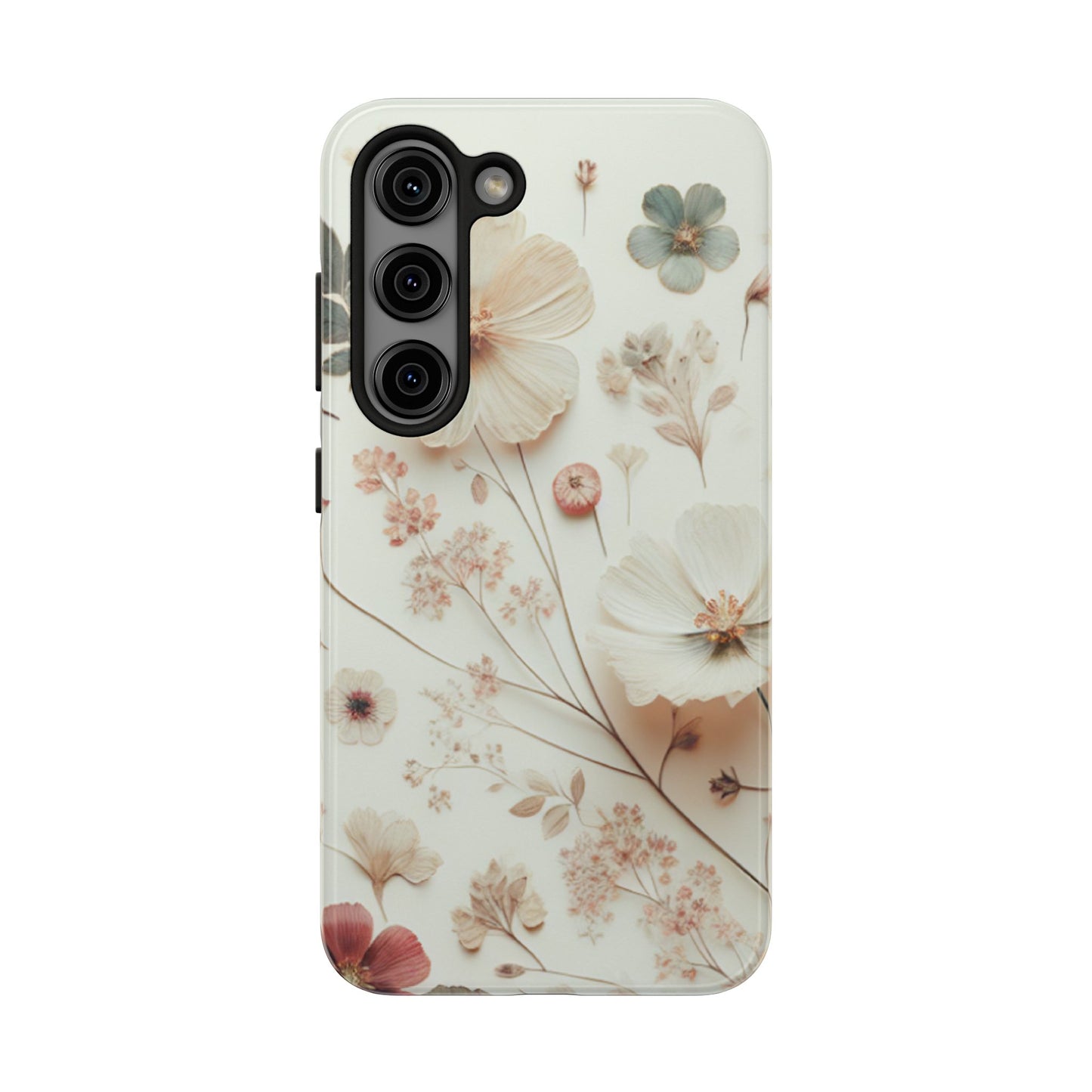 Floral Tough Phone Case, Durable Phone Cover, Floral Print Gift, Protective Case, Nature Lover Accessory, Spring Vibes