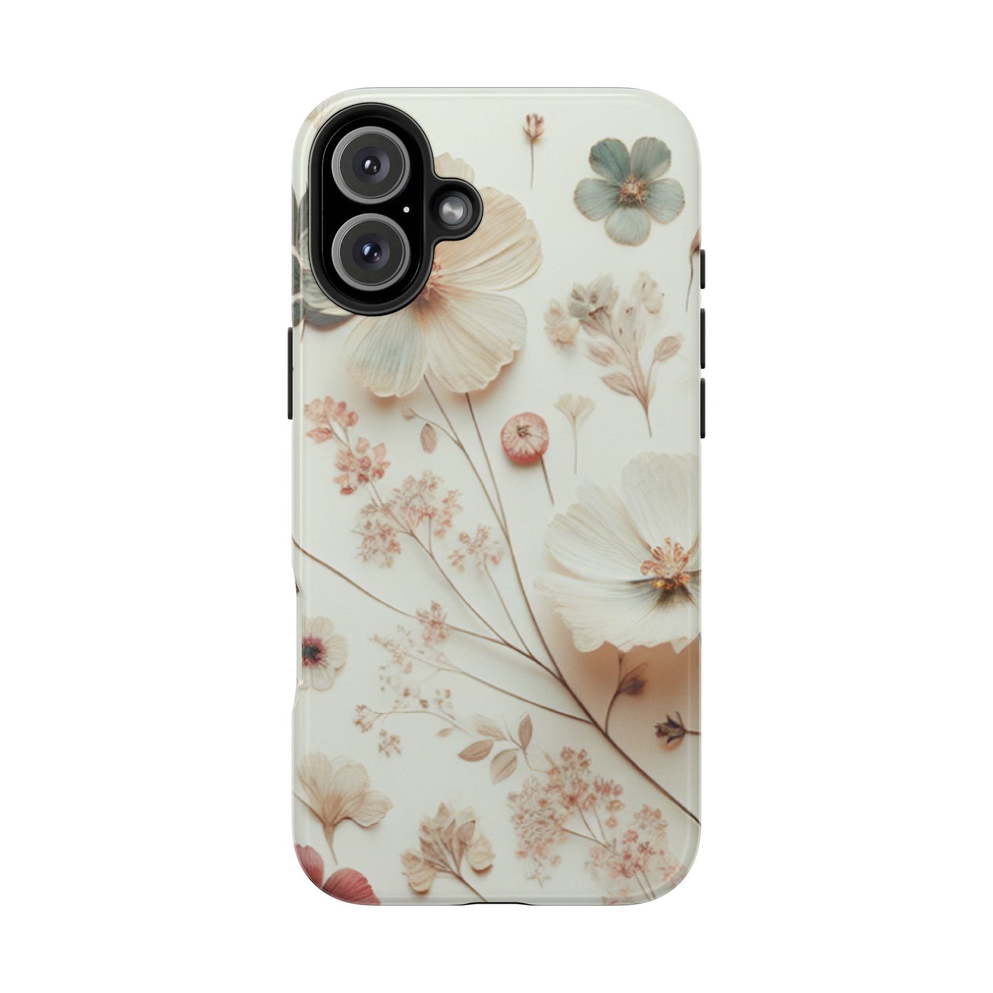 Floral Tough Phone Case, Durable Phone Cover, Floral Print Gift, Protective Case, Nature Lover Accessory, Spring Vibes