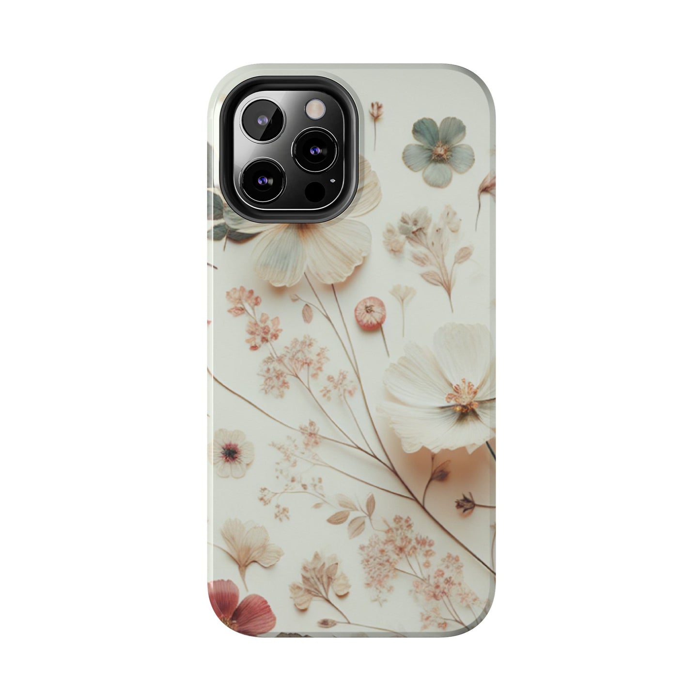 Floral Tough Phone Case, Durable Phone Cover, Floral Print Gift, Protective Case, Nature Lover Accessory, Spring Vibes