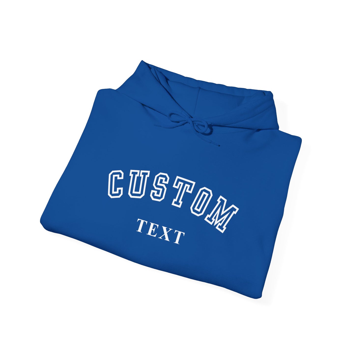 Custom Arch Text Hoodie - Personalized University Style Pullover
