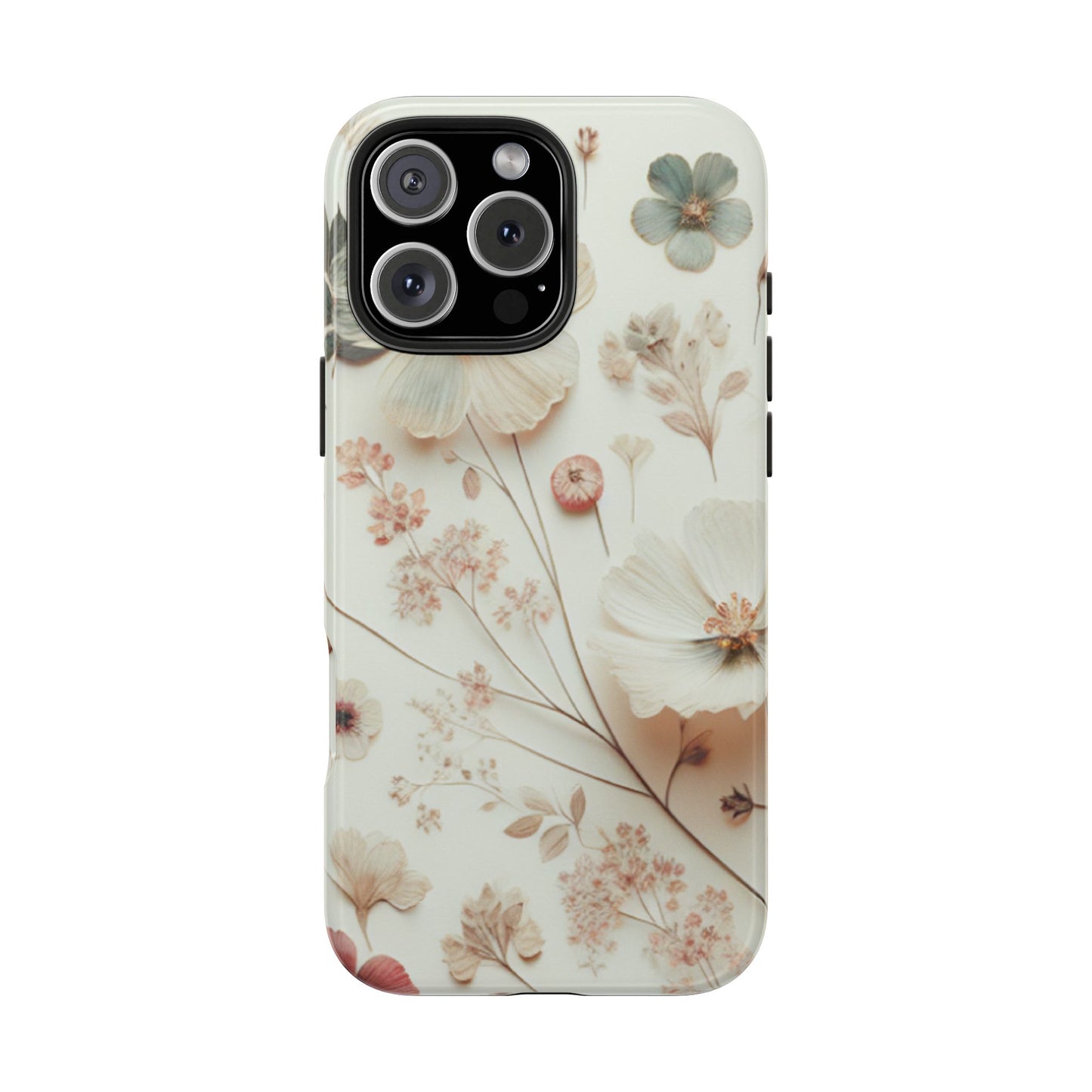 Floral Tough Phone Case, Durable Phone Cover, Floral Print Gift, Protective Case, Nature Lover Accessory, Spring Vibes