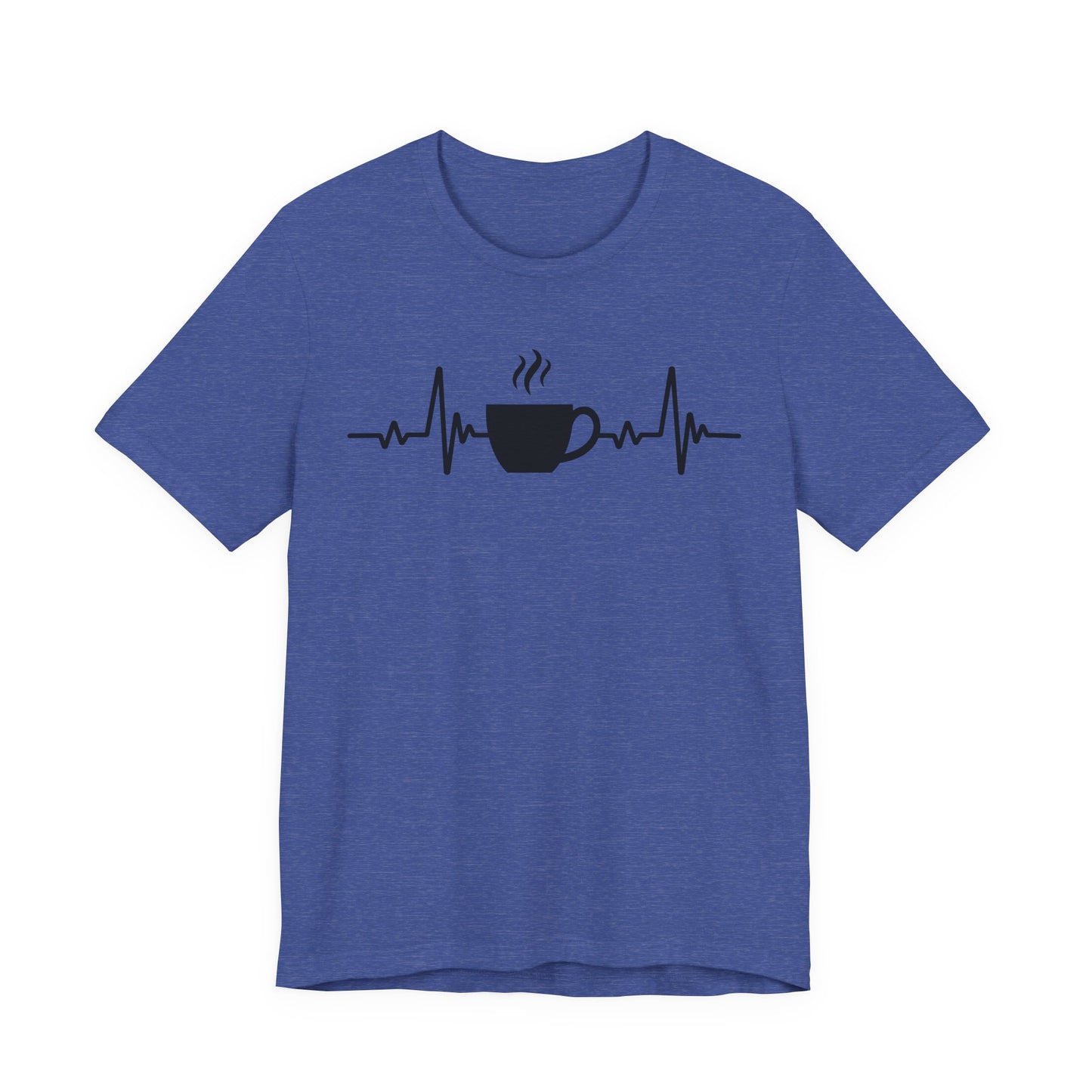 Coffee Heartbeat T-Shirt | Fun Gift for Coffee Lovers & Casual Wear