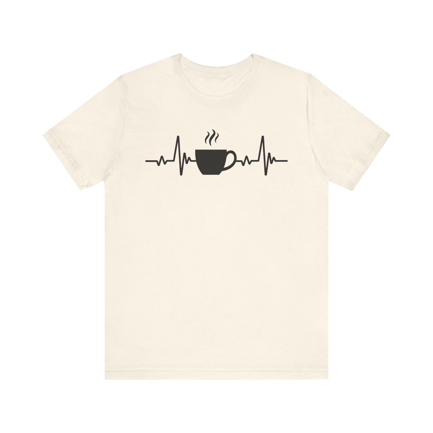 Coffee Heartbeat T-Shirt | Fun Gift for Coffee Lovers & Casual Wear