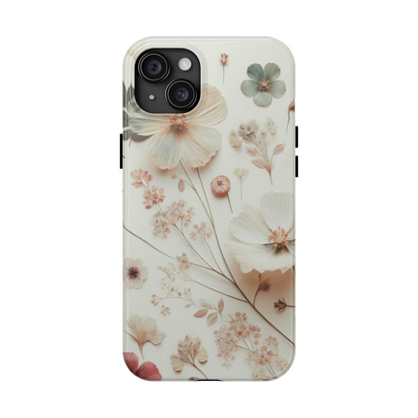 Floral Tough Phone Case, Durable Phone Cover, Floral Print Gift, Protective Case, Nature Lover Accessory, Spring Vibes